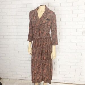 JT Dress Women’s‎ Vintage Paisley Print Dress